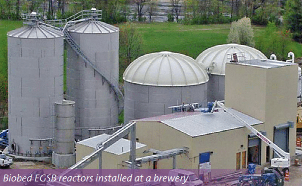 Veolia - Biothane UASB - Biobed EGSB reactors installed at a brewery