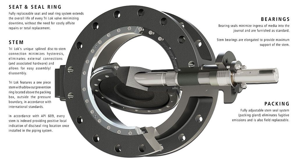 Bray Controls Triple Offset Butterfly Valve Cutaway