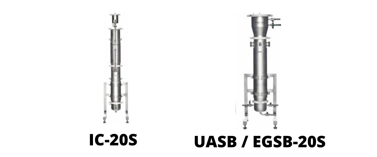 (From left to right: IC-20S and UASB/EGSB-20S bioreactors)